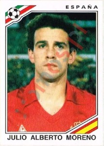 263 Julio Alberto Moreno – FIFA World Cup Mexico 1986 Panini