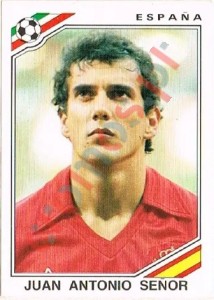 264 Juan Antonio Senor – FIFA World Cup Mexico 1986 Panini