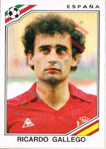 266 Ricardo Gallego – FIFA World Cup Mexico 1986 Panini