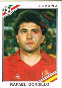 267 Rafael Gordillo – FIFA World Cup Mexico 1986 Panini