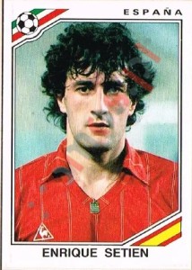 269 Enrique Setien – FIFA World Cup Mexico 1986 Panini
