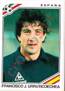 273 Francisco J. Urruticoechea – FIFA World Cup Mexico 1986 Panini