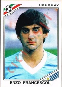 322 Enzo Francescoli – FIFA World Cup Mexico 1986 Panini