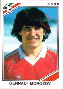 185 Gennadi Morozov – FIFA World Cup Mexico 1986 Panini