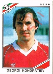 197 Georgi Kondratiev – FIFA World Cup Mexico 1986 Panini
