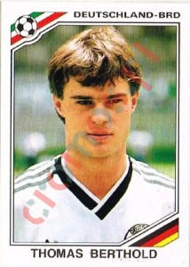 295 Thomas Berthold – FIFA World Cup Mexico 1986 Panini
