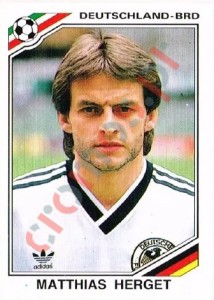 296 Matthias Herget – FIFA World Cup Mexico 1986 Panini