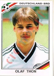 303 Olaf Thon – FIFA World Cup Mexico 1986 Panini
