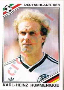 307 Karl-Heinz Rummenigge – FIFA World Cup Mexico 1986 Panini