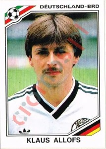 308 Klaus Allofs – FIFA World Cup Mexico 1986 Panini