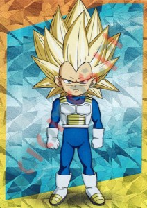 17-CS Super Saiyan 3 Vegeta (Mini) – Dragon Ball DAIMA Panini
