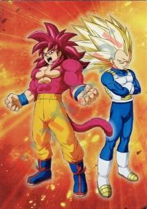 LE4 Super Saiyan 4 Goku (Mini) / Super Saiyan 3 Vegeta (Mini) – Dragon Ball DAIMA Panini